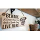 Crazy Plant and Dog Lady Pug Decorative Signs and Plaques