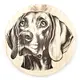 Weimaraner Round Wooden Coaster Gift Ideas for Pet Dog Owners