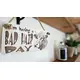 Bad Hair Day funny wall sign with highland cow messy hair image