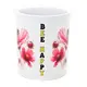 Bee On A Flower Mug In White With Bee Happy Quote