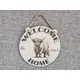 Welcome to our Home Highland Cow Plaque Decorative Sign