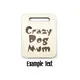 Yorkshire Terrier Wooden Keyring with Split Ring and Clip | Yorkie
