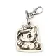 Personalised Novelty Unicorn Wooden Keyring Shaped with Split Ring and Clip Childs Bag Tag