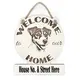 Personalised Welcome to our Home Jack Russell Plaque Decorative Sign