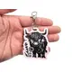 Highland Cow Keyring with Split Ring and Claw Clasp