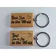 Best Son / Son in Law in the World wooden Keyring high quality engraved