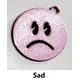 Emoji Keyring fun kids teenager bag tag keychain zip tag