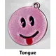 Emoji Keyring fun kids teenager bag tag keychain zip tag