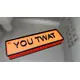 YOU TWAT Funny Adult Rude Explicit Insulting Keyring NSFW